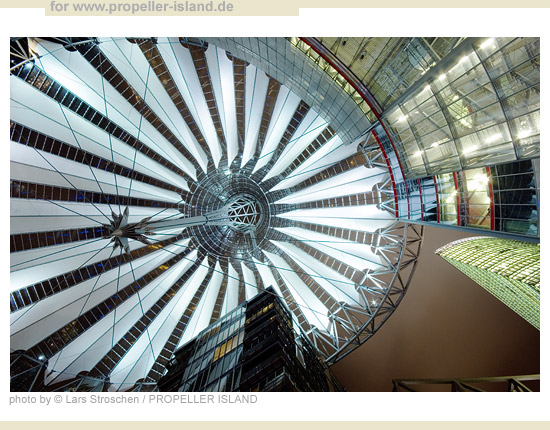 My Berlin Photos Berlin at NIGHT sony center roof